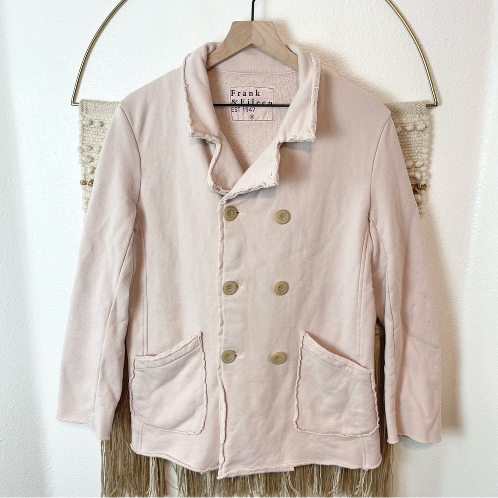 Frank & Eileen Belfast Triple Fleece Pea Coat Light Pink M